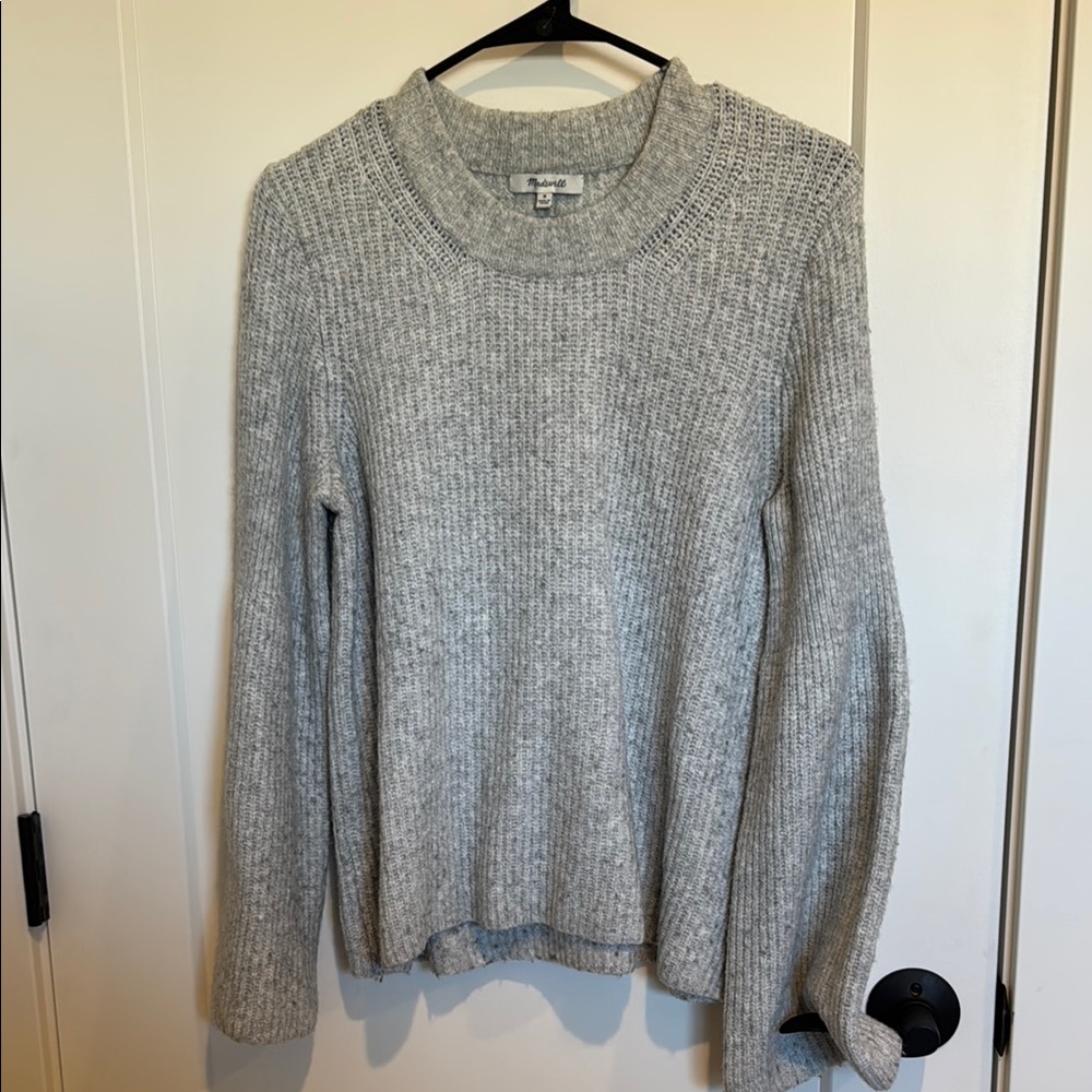 Madewell Gray Crew Neck Sweater